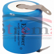 Ni-CD 1/2 D (1,2V-2500 mAh) com Terminal